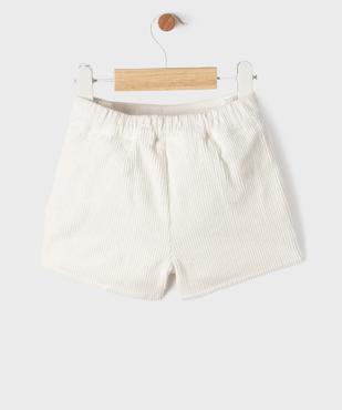 Short ample en velours côtelé extensible bébé fille - LuluCastagnette vue4 - LULUCASTAGNETTE - GEMO