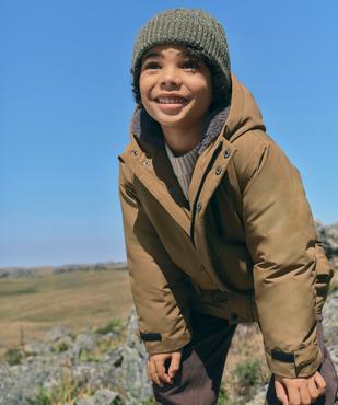 Parka à capuche avec doublure douillette garçon vue1 - GEMO 4G GARCON - GEMO