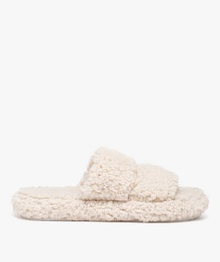 Chaussons femme mules en sherpa unies vue1 - GEMO(HOMWR FEM) - GEMO