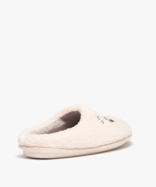 Chaussons femme mules en textile sherpa – Camps United vue4 - CAMPS UNITED - GEMO