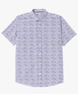 Chemise à manches courtes à micro motifs homme vue4 - GEMO (HOMME) - GEMO