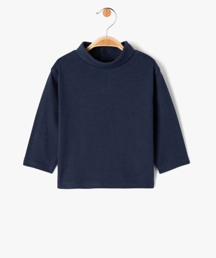 Tee-shirt manches longues et col roulé uni bébé garçon vue1 - GEMO(BEBE DEBT) - GEMO
