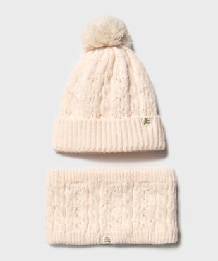 Ensemble bonnet et snood bébé fille - LuluCastagnette vue1 - LULU CASTAGNETT - GEMO