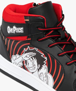 Baskets homme mid-cut à zip et à lacets Luffy - One Piece vue7 - ONE PIECE - GEMO