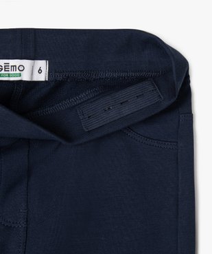 Leggings uni en coton extensible fille vue6 - GEMO (ENFANT) - GEMO