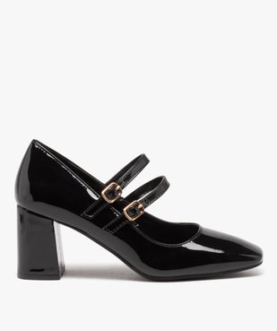 Escarpins femme babies vernis à bout carré et talon flare vue1 - SANS MARQUE - GEMO