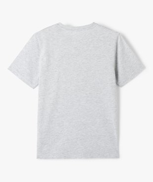 Tee-shirt à manches courtes uni garçon maille chinée vue3 - GEMO 4G GARCON - GEMO