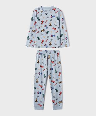 Pyjama en coton à motifs voitures de courses garçon vue1 - GEMO 4G GARCON - GEMO