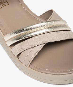 Sandales femme à talon et dessus cuir retourné – Tanéo vue6 - TANEO - GEMO