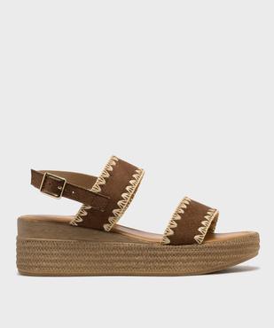 Sandales à semelle plateforme et talon compensé femme  - Valentina Baldano vue1 - VALENTINA BALDA - GEMO