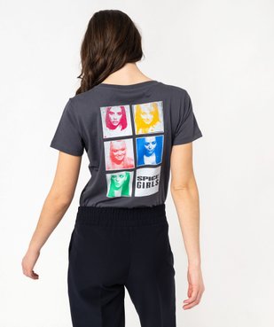 Tee-shirt à manches courtes imprimé devant et dos femme - Spice Girls vue3 - LILO & STITCH - GEMO