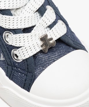 Baskets bébé fille dessus denim brillant - LuluCastagnette vue6 - LULU CASTAGNETT - GEMO