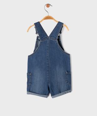 Salopette courte en jean bébé garçon vue5 - GEMO(BEBE DEBT) - GEMO