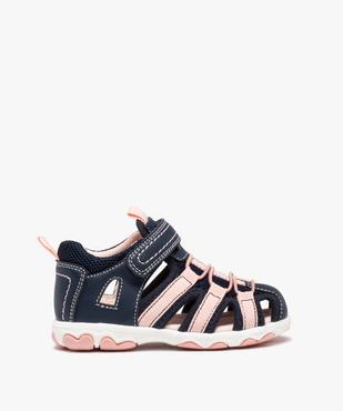 Sandales sport bébé fille bicolores à scratch vue1 - GEMO(BEBE DEBT) - GEMO
