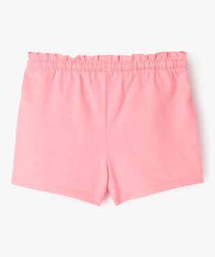 Short en maille avec taille élastique fille vue3 - GEMO 4G FILLE - GEMO
