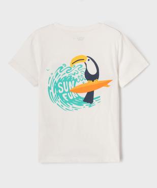 Tee-shirt manches courtes avec motif poitrine et dos garçon vue7 - GEMO 4G GARCON - GEMO