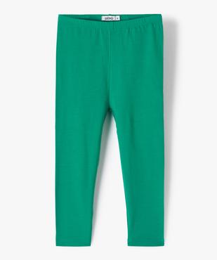 Legging 7/8ème uni à taille élastiquée fille vue1 - GEMO (ENFANT) - GEMO
