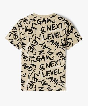 Tee-shirt à manches courtes avec motifs garçon vue3 - GEMO 4G GARCON - GEMO