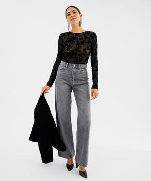 Tee-shirt col rond imprimé femme vue4 - GEMO(FEMME PAP) - GEMO