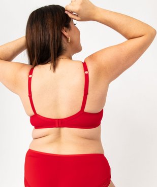 Soutien-gorge emboitant à armatures en dentelle grande taille vue3 - GEMO(HOMWR FEM) - GEMO