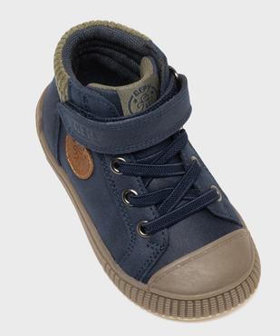 Chaussures montantes à col en velours côtelé bébé garçon - Gepy vue5 - GEPY - GEMO