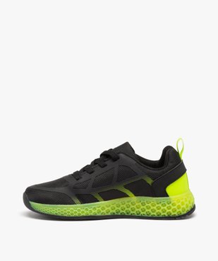 Baskets garçon bicolores en mesh fermeture lacets vue3 - GEMO 4G GARCON - GEMO