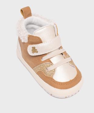 Chaussons de naissance à paillettes bébé fille - LuluCastagnette vue5 - LULUCASTAGNETTE - GEMO