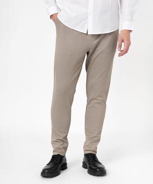 Pantalon en maille avec ceinture ajustable homme vue1 - GEMO (HOMME) - GEMO
