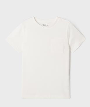Tee-shirt manches courtes avec poche poitrine garçon vue1 - GEMO 4G GARCON - GEMO