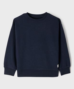 Sweat uni coupe ample garçon vue3 - GEMO (ENFANT) - GEMO