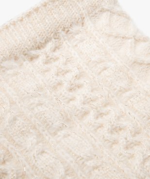 Snood torsadé pailleté doublé sherpa fille vue2 - GEMO 4G FILLE - GEMO