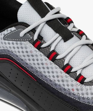 Baskets homme running en mesh renforcé avec semelle à bulle d'air vue7 - 5 MILES - GEMO