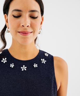 Robe courte scintillante femme vue2 - GEMO(FEMME PAP) - GEMO