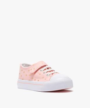 Baskets fille en toile à lacets élastiques - Les Supaires vue2 - GEMO 4G FILLE - GEMO
