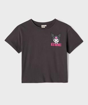 Tee-shirt manches courtes à motif diablotin fille - Kuromi vue2 - KUROMI - GEMO