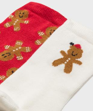 Chaussettes motifs bonhommes en pain d’épices fille (lot de 2) vue2 - GEMO (ENFANT) - GEMO