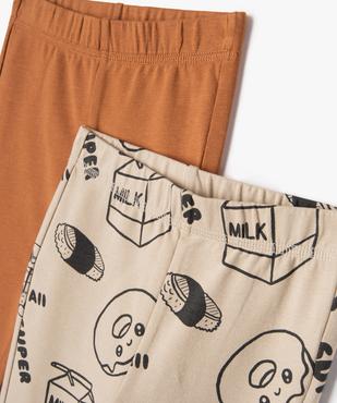 Legging en maille à taille élastiquée bébé garçon (lot de 2) vue2 - GEMO(BEBE DEBT) - GEMO