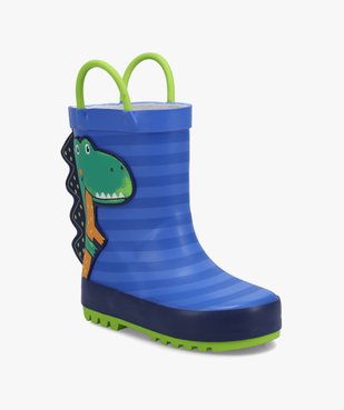 Bottes de pluie bébé dinosaure avec anses vue2 - GEMO (ENFANT) - GEMO