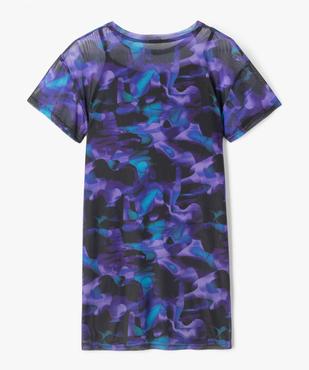 Robe imprimée en maille avec doublure intégrée fille vue3 - GEMO (JUNIOR) - GEMO