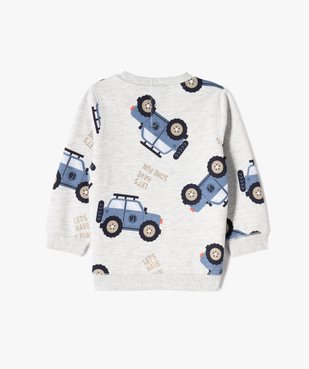 Sweat en molleton doux imprimé jungle bébé garçon (lot de 2) vue4 - GEMO(BEBE DEBT) - GEMO