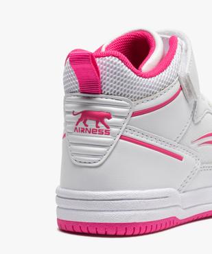 Baskets fille semi-montantes à lacets et scratch - Airness vue6 - AIRNESS - GEMO