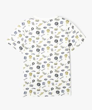 Tee-shirt manches courtes à motifs American College garçon - Camps United vue3 - CAMPS - GEMO