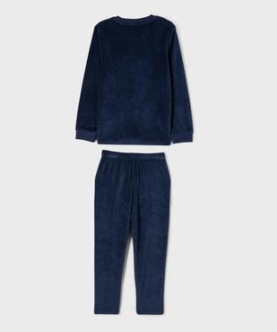 Pyjama en velours chaud imprimé garçon - LuluCastagnette vue3 - LULUCASTAGNETTE - GEMO