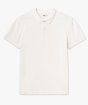 Polo manches courtes en maille piquée homme vue4 - GEMO (HOMME) - GEMO