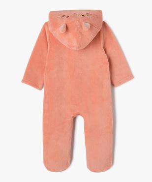 Surpyjama à capuche en maille  motif lapin bébé vue4 - GEMO(BB COUCHE) - GEMO