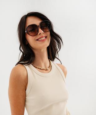 Débardeur en maille côtelée emmanchures américaines femme vue2 - GEMO 4G FEMME - GEMO