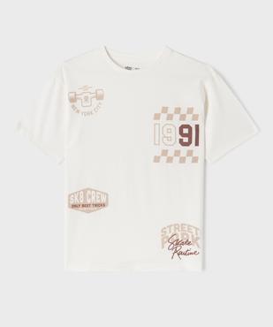 Tee-shirt manches courtes coupe oversize garçon vue2 - GEMO 4G GARCON - GEMO