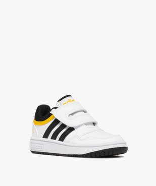 Baskets garçon à large scratch Hoops low - Adidas vue2 - ADIDAS - GEMO