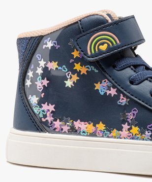 Baskets mid-cut à motifs étoiles animés bébé fille vue7 - GEMO 4G BEBE - GEMO