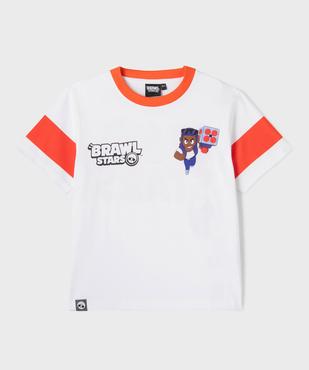 Tee-shirt manches courtes en jersey de coton imprimé devant et dos garçon - Brawl Stars vue1 - BRAWL STARS - GEMO